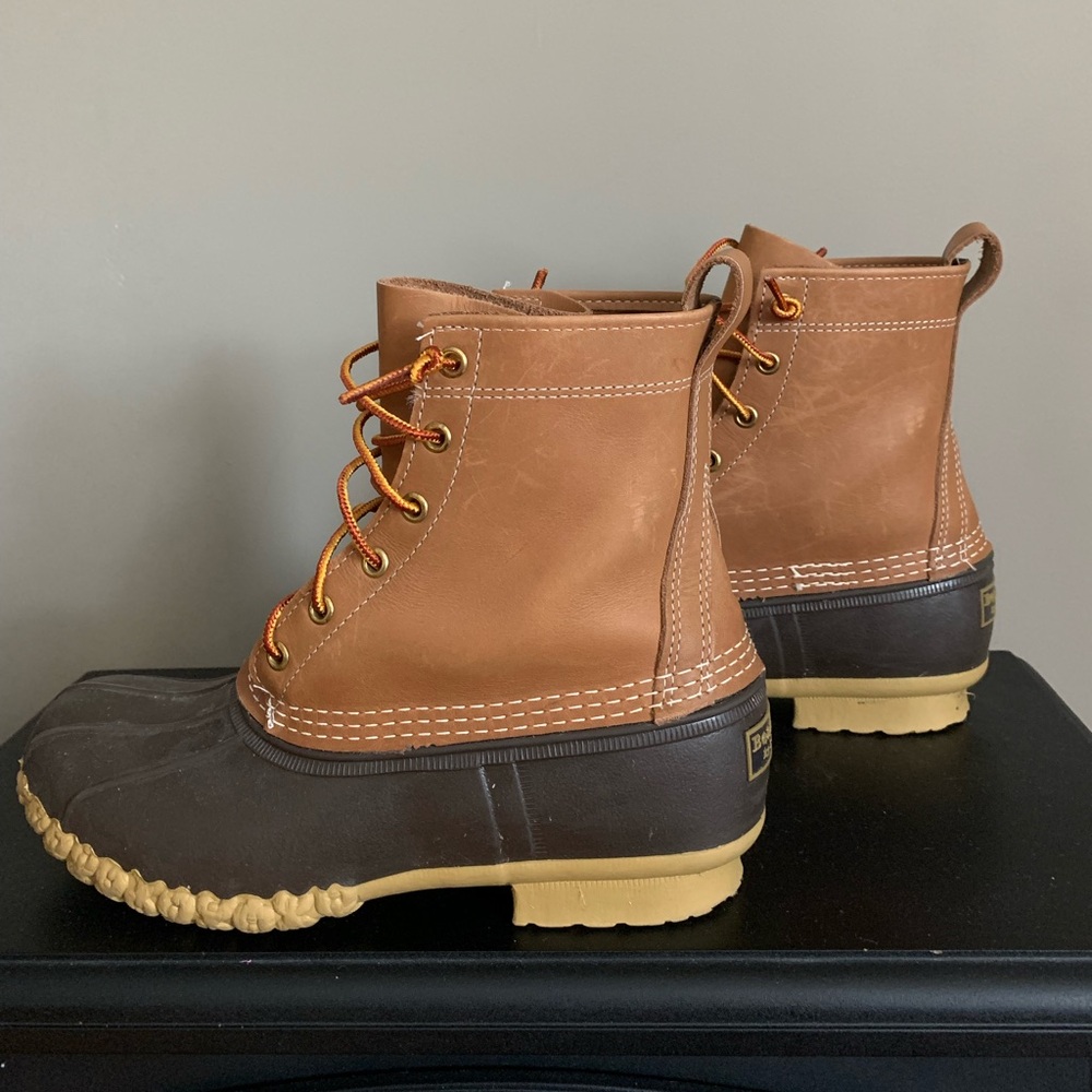 L.L. Bean Bean boots duck boots 8 inch tall outdoor rain size 9 EUC - Picture 3 of 11